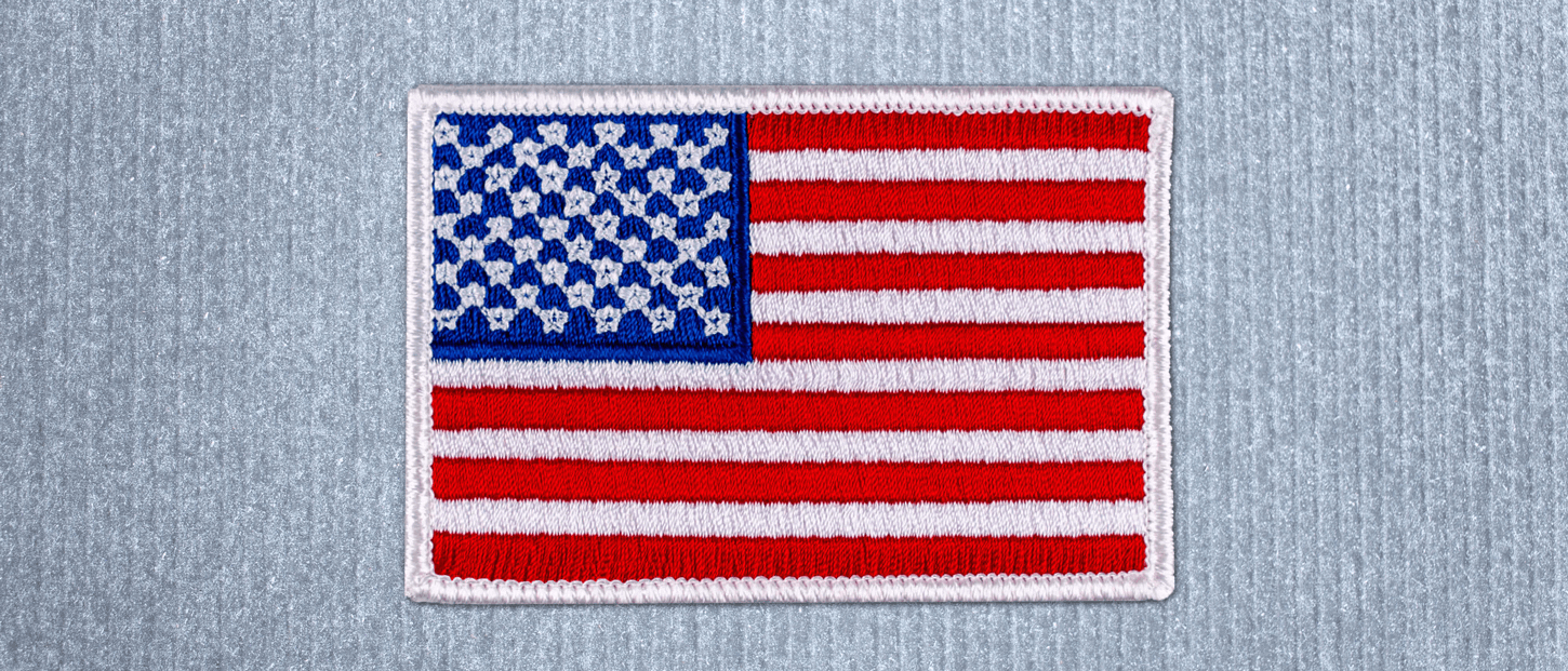 Embroidered American Flag patch