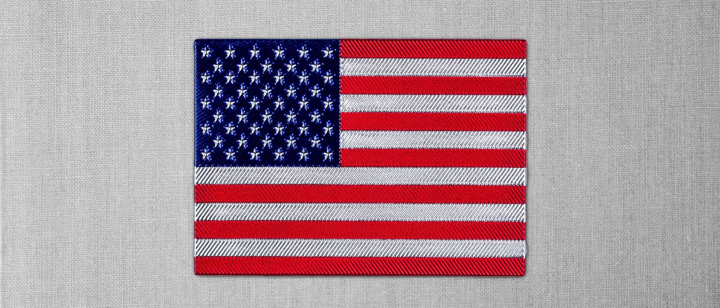 FlexStyle American Flag emblem