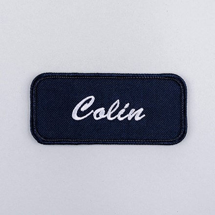Standard name Colin patch laid flat
