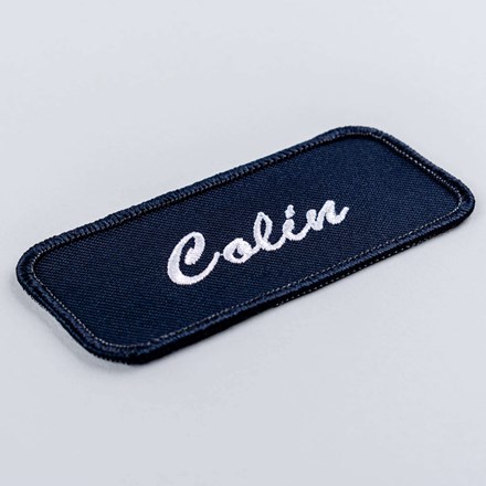 Standard name Colin patch laid at a hard angle