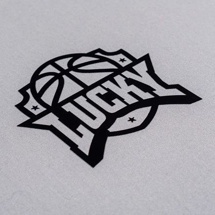 Plotter Cut lucky basketball laid at a hard angle