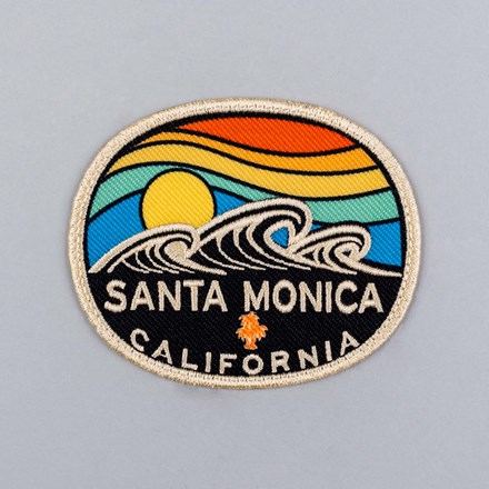 Print Stitch Santa Monica patch laid flat