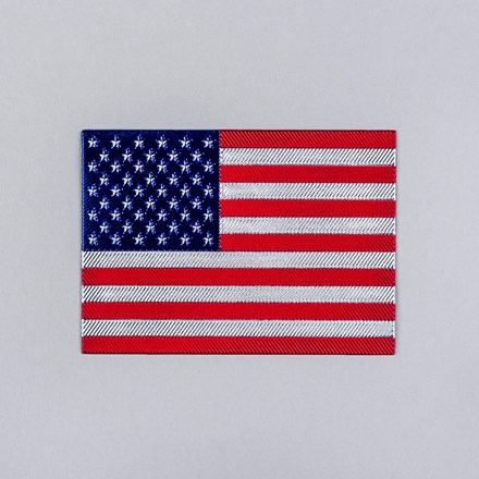 FlexStyle Metallic American Flag emblem laid flat