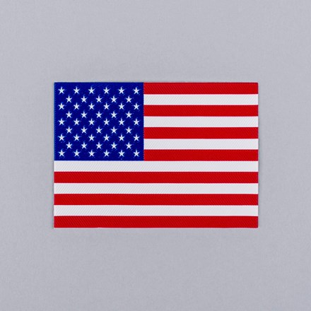 FlexStyle Non-Metallic American Flag emblem laid flat