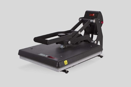 Hotronix Maxx Digitial Clam Heat Press closed angled left