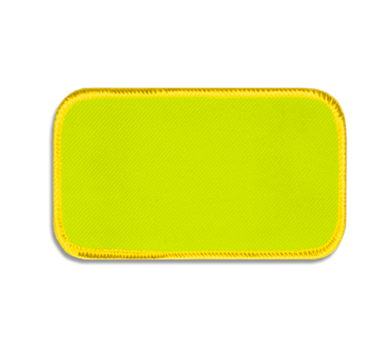 Highlighter-yellow rectangular blank patch with yellow border