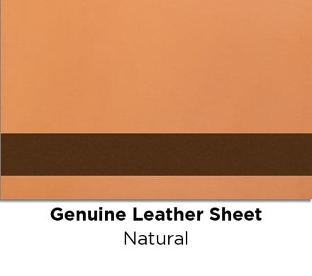 Natural colored Genuine Leather Laserable Sheet