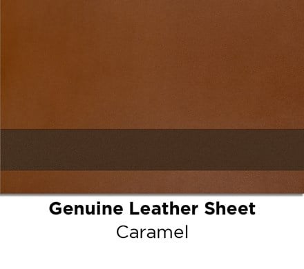 Caramel colored Genuine Leather Laserable Sheet