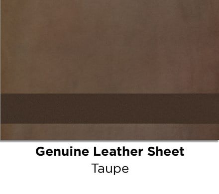 Taupe colored Genuine Leather Laserable Sheet