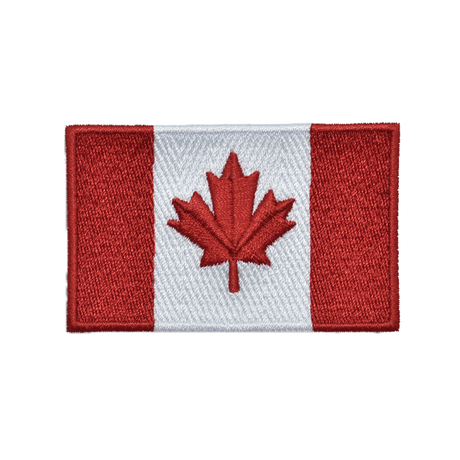 Embroidered Canadian Flag patch